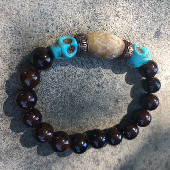 Handmade, One of a Kind Scull Bracelet, Small - Picture 1 of 4